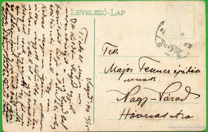 C - 041 used Hungarian postcard Szeged 1913