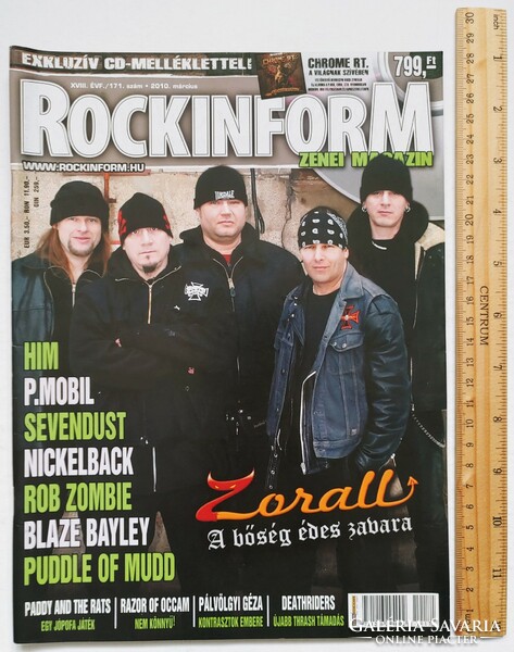 Rockinform magazine 10/3 zorall him rob zombie babylon bombs p mobile akela bayley marduk depeche mode