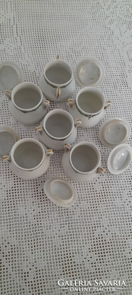 6 limoges sauce holders with lids