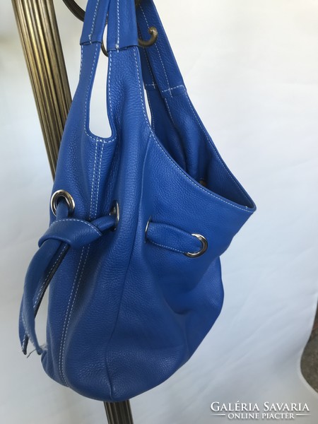 Bőr táska kék
