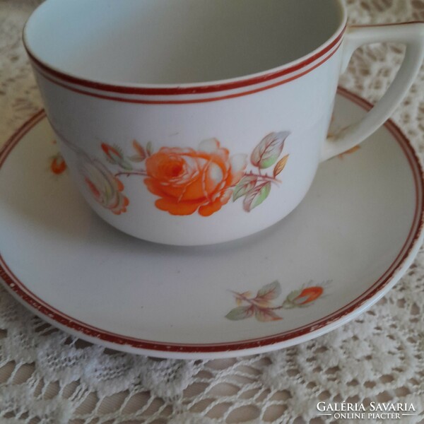 Zsolnay tea cup with shield brush