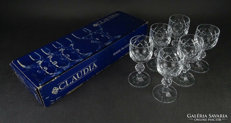 1N217 claudia stemmed liqueur glass set, 6 pieces in a box