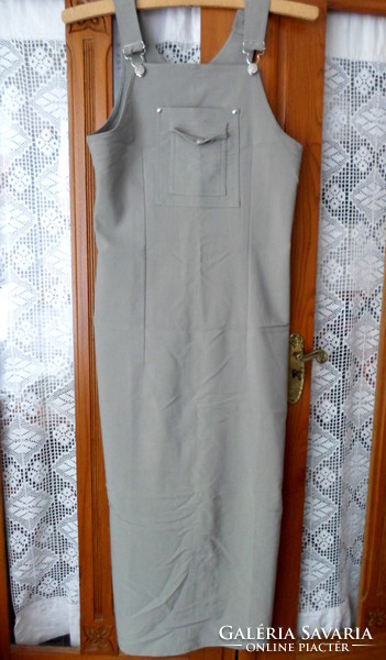 Women's one-piece dress, gray (apron dress)