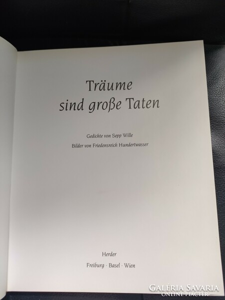 Hundertwasser -Művészeti album -Német nyelvű.