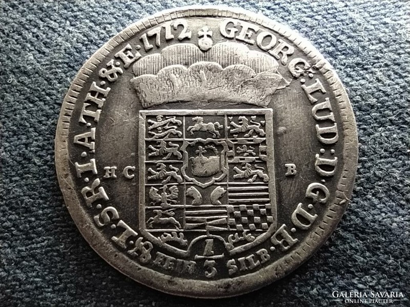 Duchy of Brunswick-Lüneburg Harz - ausbeute i. George silver 1/3 thaler 1712 (id64493)