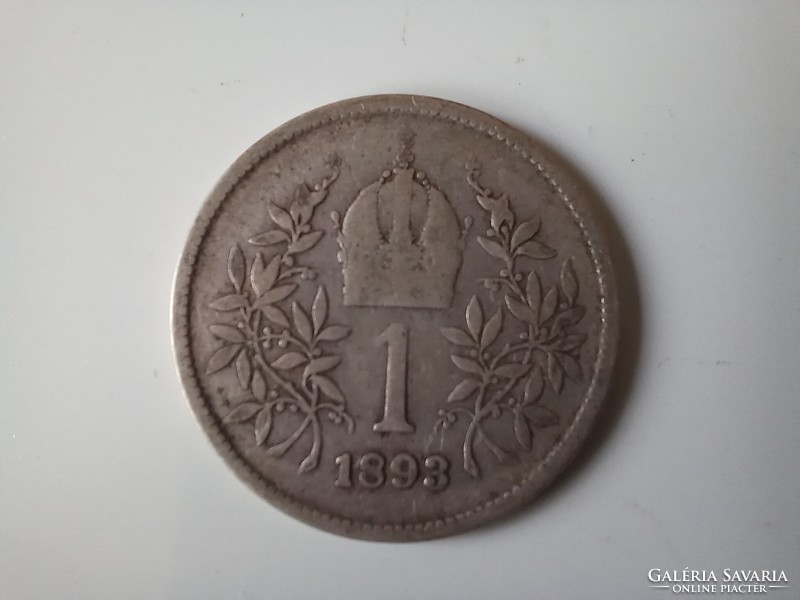 Osztrák ezüst Ferenc József 1 korona 1893
