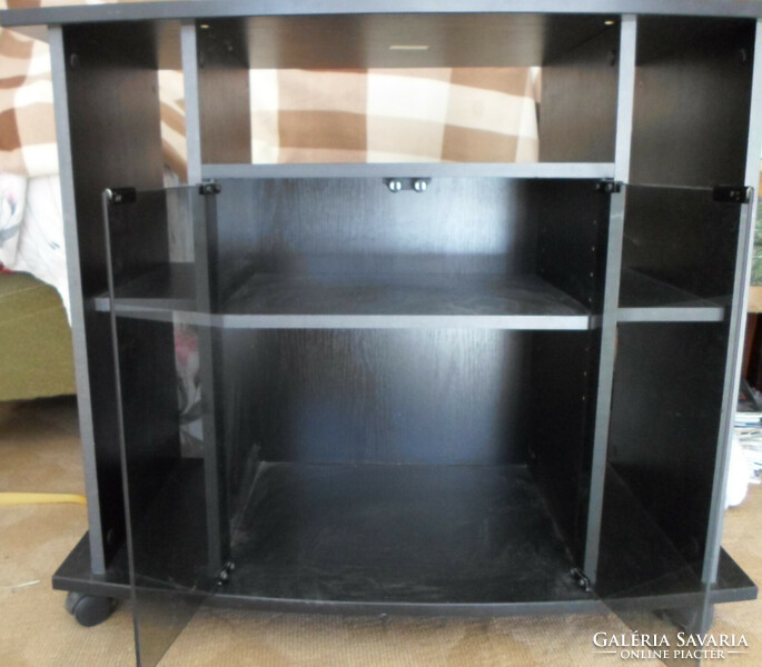 Retro TV Stand, TV Cabinet, TV Cabinet (Black)