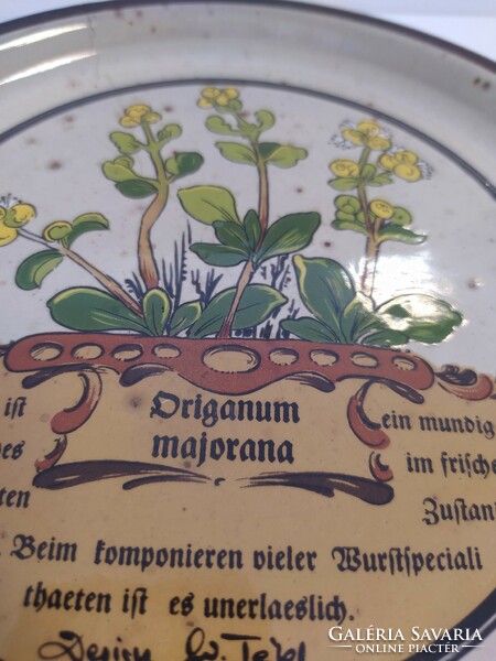 Herbal ceramic decorative plate