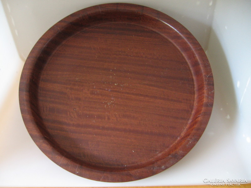 Wood-colored melamine non-slip tray