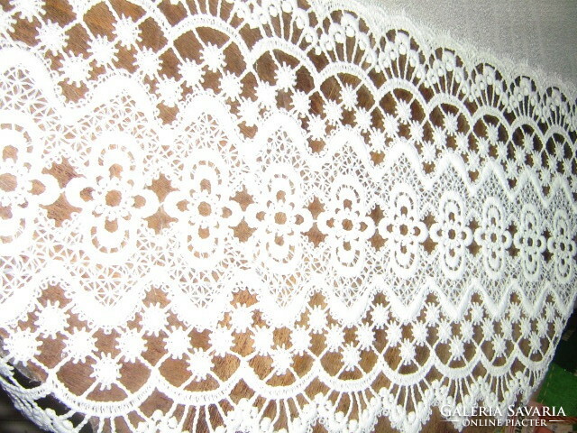 Beautiful wide lace vintage arch panoramic curtain
