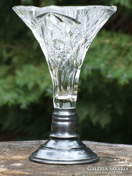 Vase with silver base (071129)