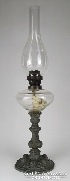 1N398 antique kerosene lamp with spiater base 51.5 Cm