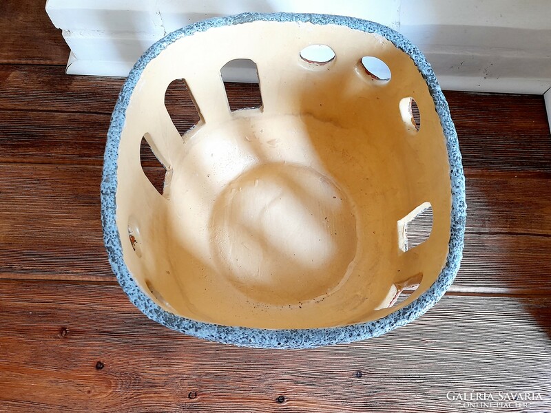 Pesthidegkút huge ceramic bowl, Astoria, 26x26x20 cm