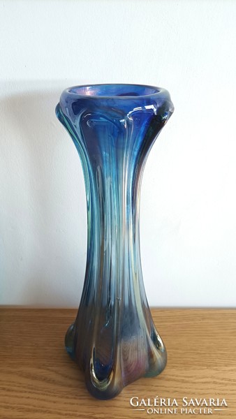 Retro Czech glass vase.