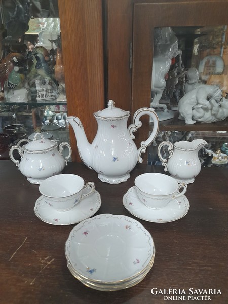 Zsolnay incomplete coffee and mocha porcelain set, set.