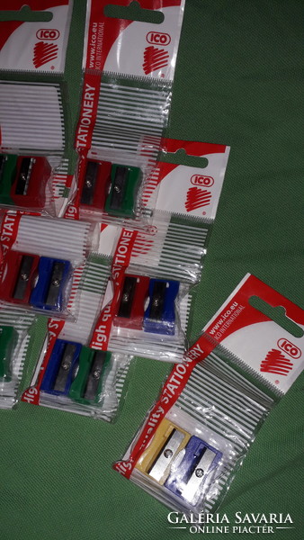 ICO magyar írószergyáras műanyag BONTATLAN ceruzahegyezők 9 csomag 18 db EGYBEN a képek szerint
