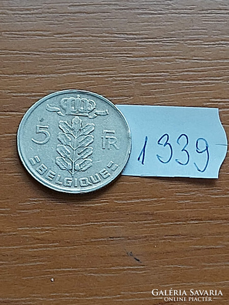 Belgium belgique 5 francs 1965 1339.