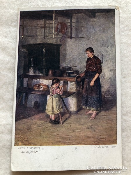 Antik, régi képeslap - 1917                        -6.