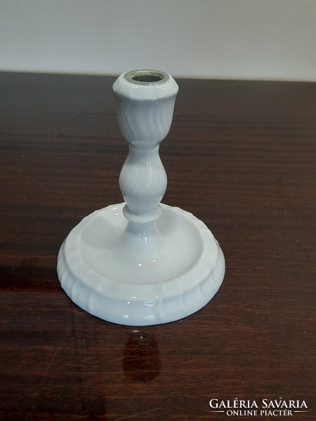 White Herend porcelain candle holder