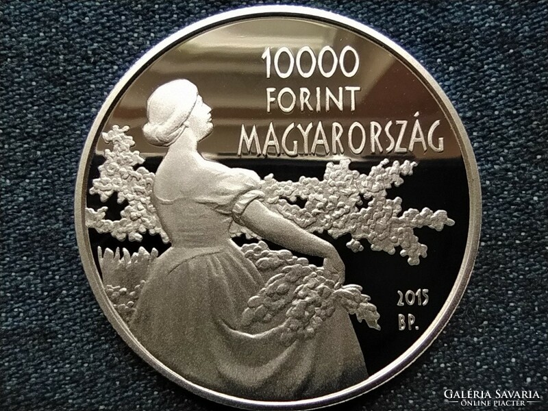 Csók István .925 ezüst 10000 Forint 2015 BP PP (id60557)