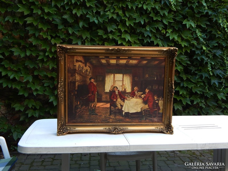 Nice frame for a 55x80cm picture with a gift oil print, 55 x 80 cm, 80x55 cm, 80 x 55cm, 55x80