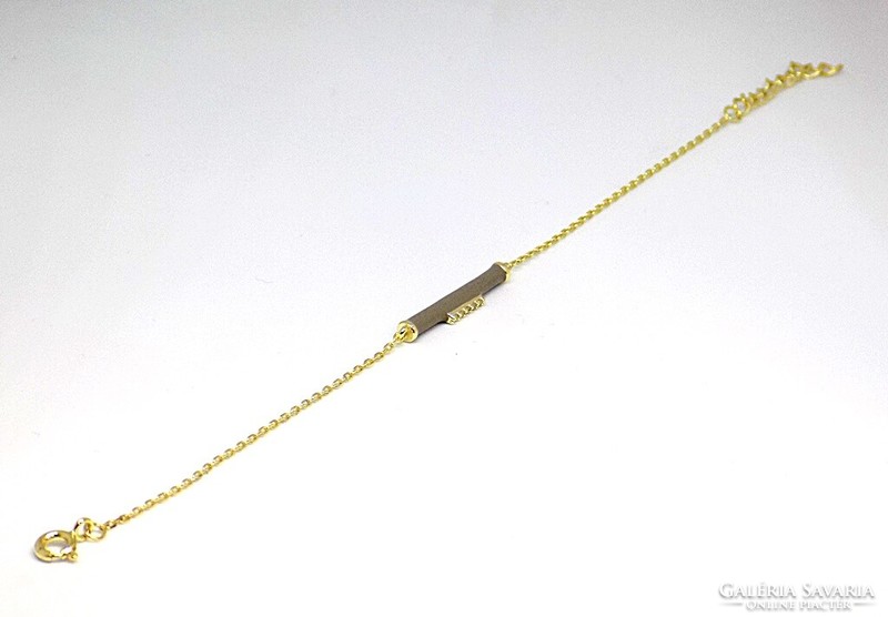 Aranyozott ezüst lánc+karlánc szett (ZAL-Ag112376 Ag112362)