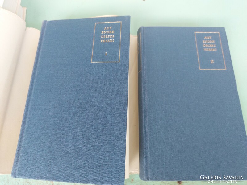 Collected poems of Ady endre and Lőrinc szabó. 3 lots. HUF 750 per lot