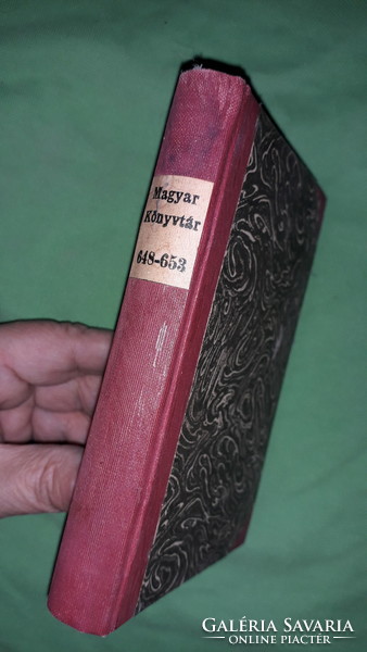 1911. Lampel - MAGYAR KÖNYVTÁR 648 - 653. szám EGYBEKÖTVE a 6 db antik könyv a képek szerint