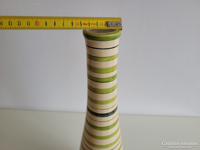 Beige green 41.5 cm ceramic vase