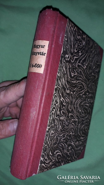1911. Lampel - MAGYAR KÖNYVTÁR 654 - 660. szám EGYBEKÖTVE a 6 db antik könyv a képek szerint