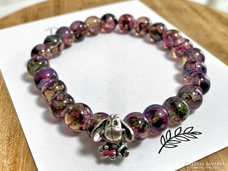 Bracelet with ears - purple gradient
