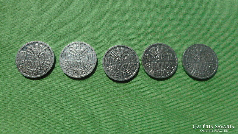 Austria 10 groschen coins