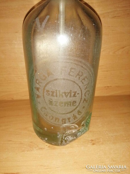 Antik szódásüveg Varga Ferencz Csongrád