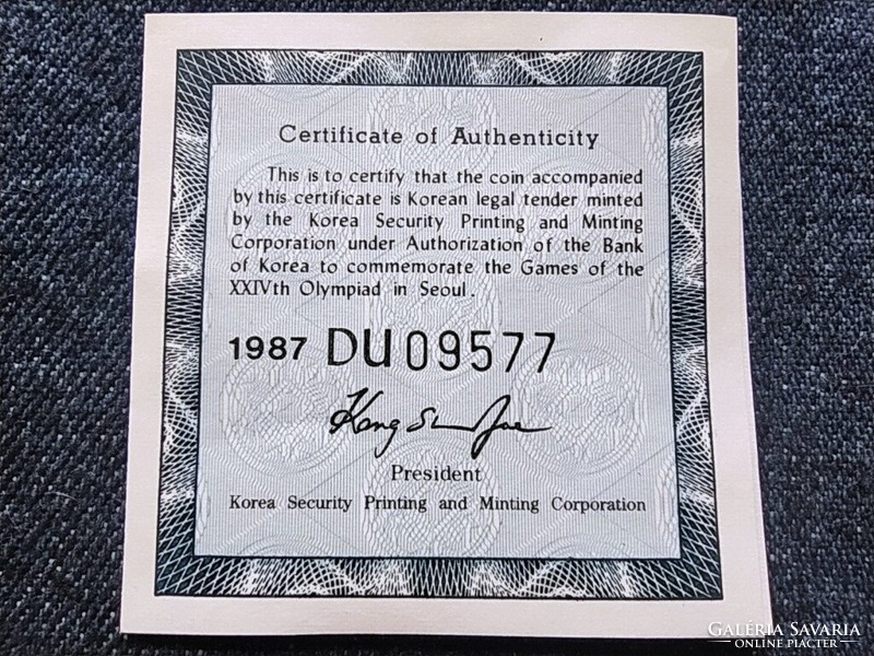 Dél-Korea Olimpiai Játékok Szöulban 1988 Kötélhúzás .925 ezüst 5000 won 1986 (id62341)
