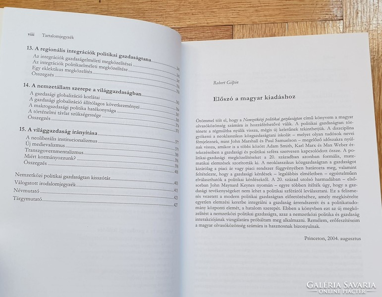 Robert Gilpin: Nemzetközi Politikai Gazdaságtan (Budapest, 2004.) egyetemi tankönyv