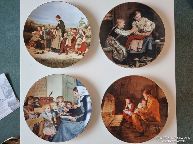 Albert anker decorative plate series from Switzerland 1986 Langenthal porcelain