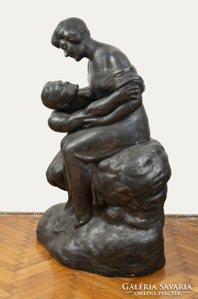 "Érzelmek" bronzírozott gipsz szobor