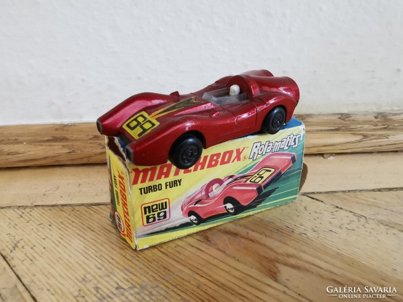Matchbox Turbo Fury | Hibás dobozával | Kis autó | Modell autó