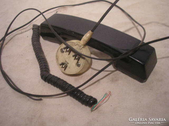 Very old telephone receiver with spring cable for sale