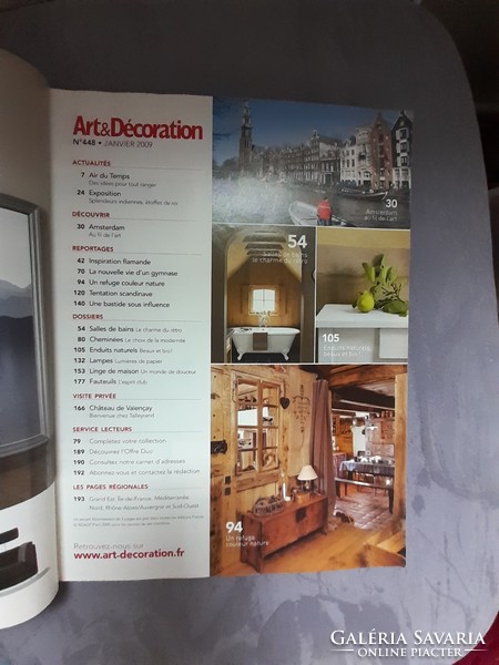 ÚJSÁG - Art & Décoration lakberendezési magazin 448   - 2009  január