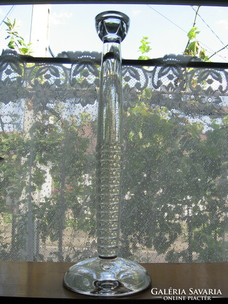 Large crystal candle holder