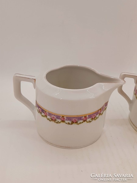 Antique marked jug and sugar bowl, 2 in one
