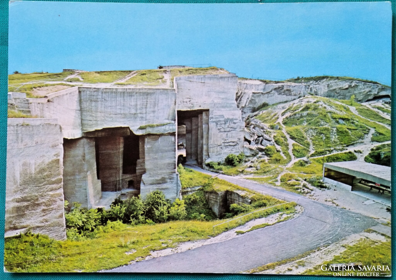 Sopron (Fertőrákos), kőfejtő, Soproni idegenforgalmi hivatal pecsétjével, postatiszta képeslap, 1976