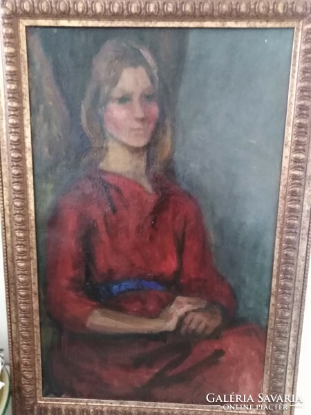 Margit Graber - female, oil portrait