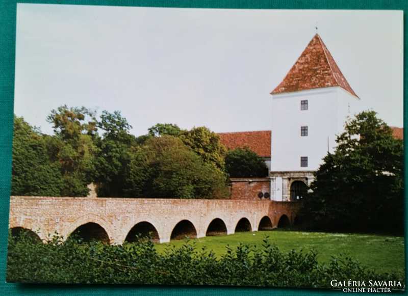 Sárvár, nadasdy-vár, postal clear postcard