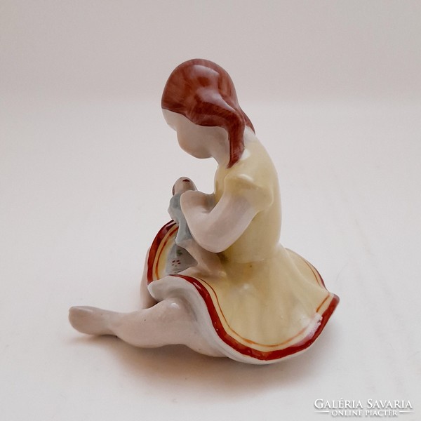 Drasche porcelain girl with doll