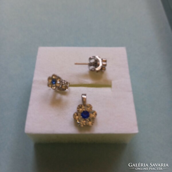 Blue stone jewelry set