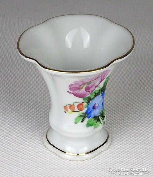 1N499 Régi virág mintás Herendi porcelán ibolya váza