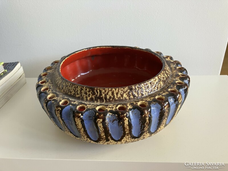 Peshudegkúti retro mid century ceramic bowl with a diameter of 25 cm