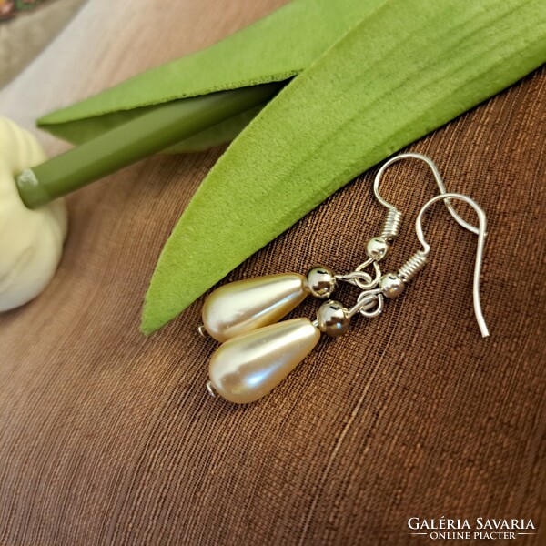 Antique tekla glass earrings